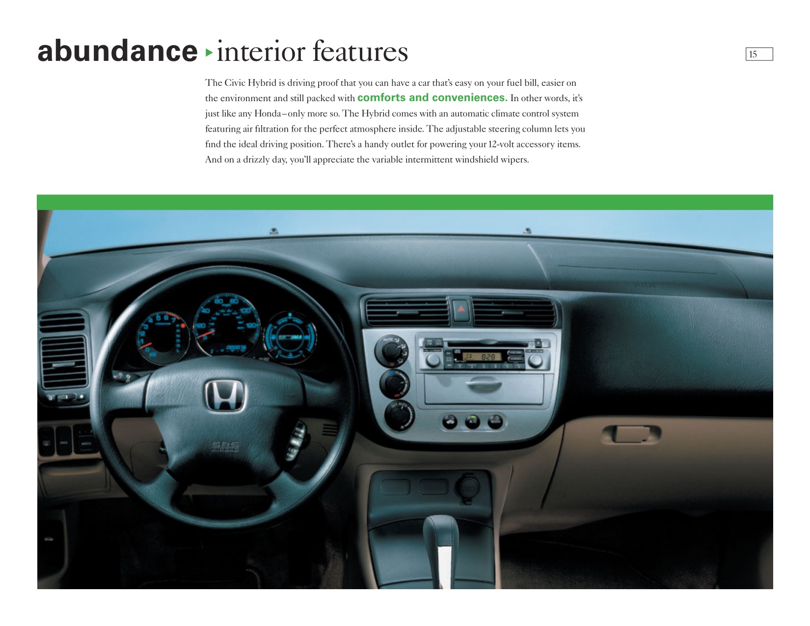 2005 Honda Civic Brochure Page 22